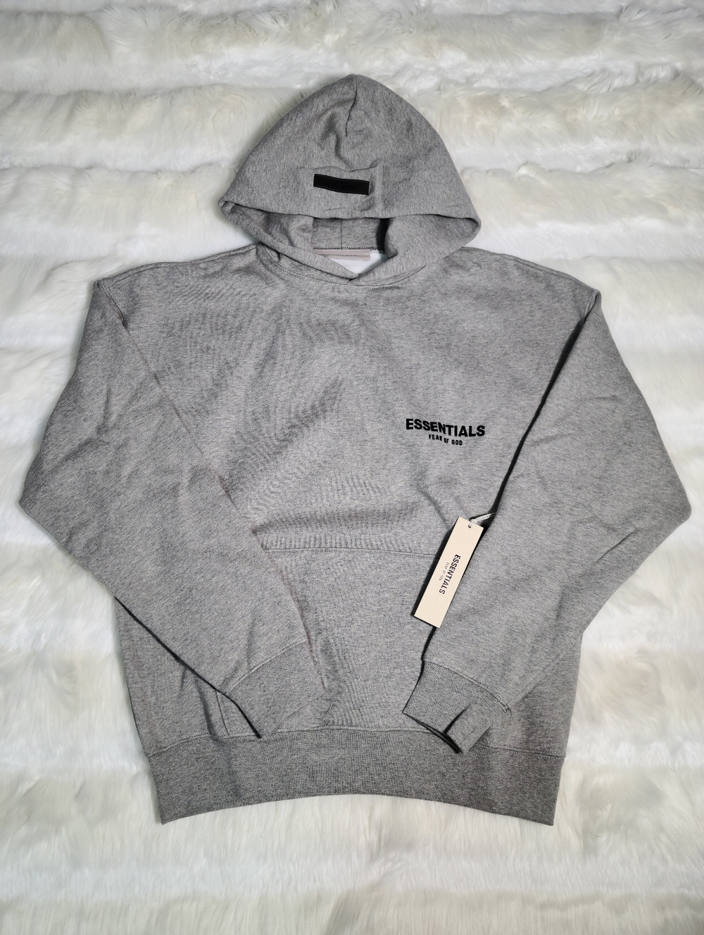 Fear of God Essentials Hoodie Pullover Dark Oatmeal Men X-Large NEW